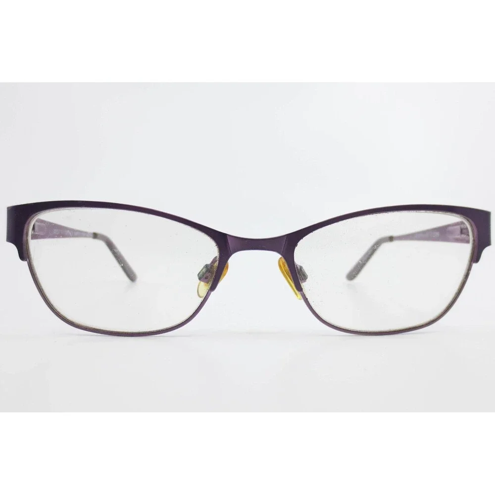 Junction City Hampton Plum Cat Eye Eyeglasses Purple Metallic Frames 49-17-135